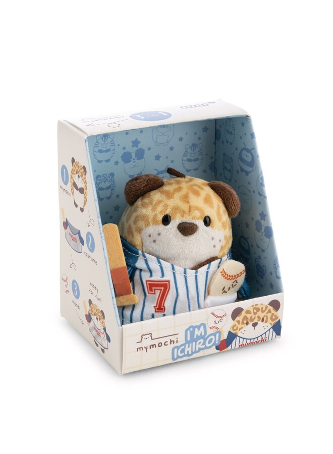 NICI - Mymochi set - Leopard Ichiro with baseball costume (Hobby edition)