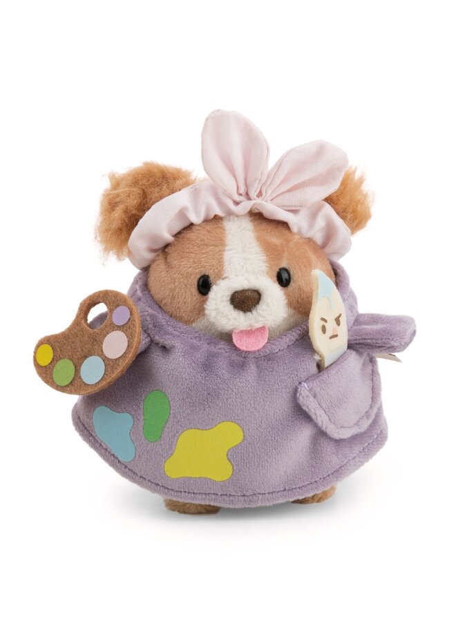 NICI - Mymochi set - Spaniel Brushy with painter costume (Hobby edition)