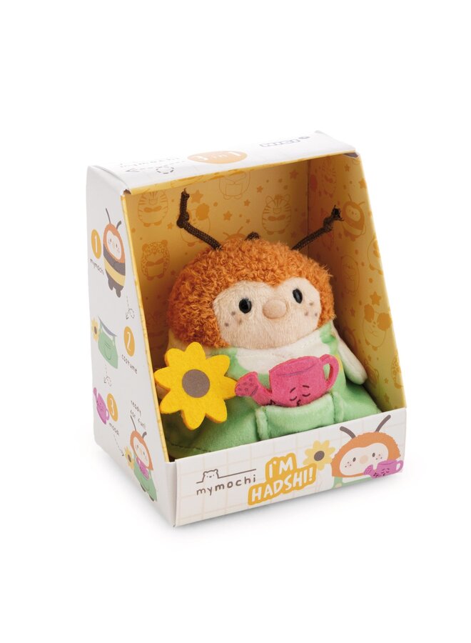 NICI - Mymochi set - Bumblebee Hadshi with gardener costume (Hobby edition)