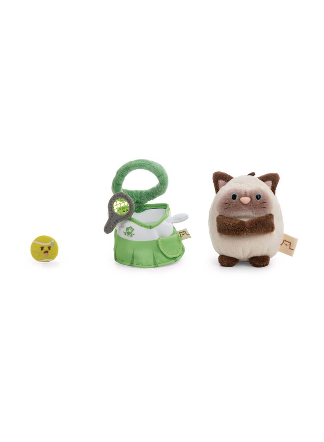 NICI - Mymochi set - Siamese cat Siami with tennis costume (Hobby edition)