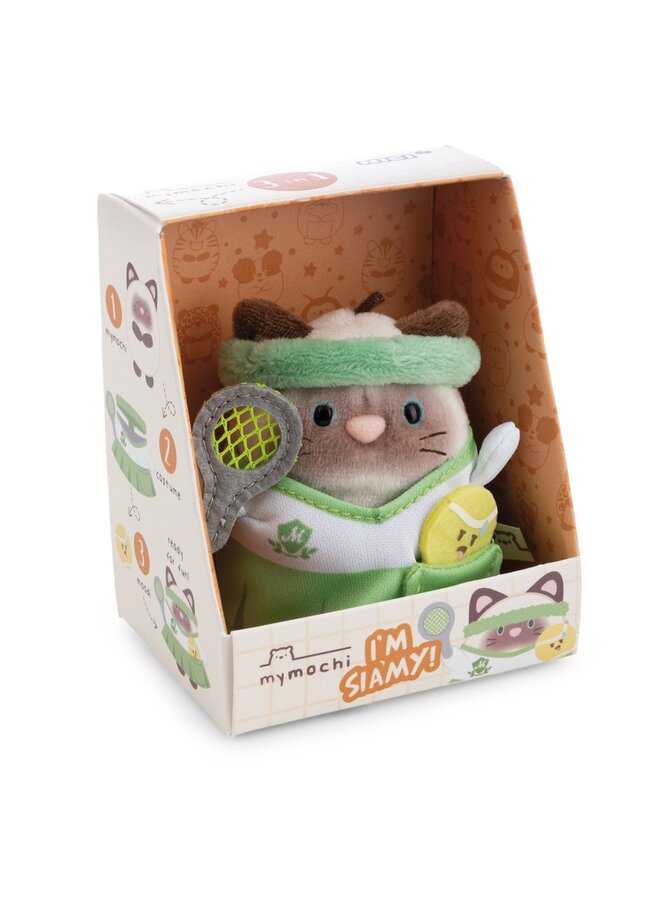 NICI - Mymochi set - Siamese cat Siami with tennis costume (Hobby edition)