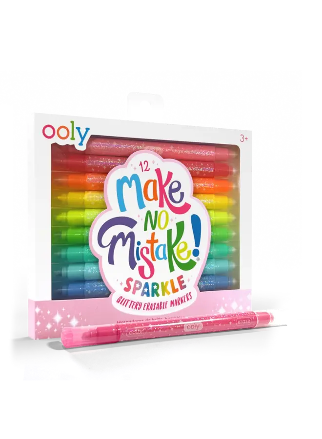 Make no mistake! - Glittery erasable markers