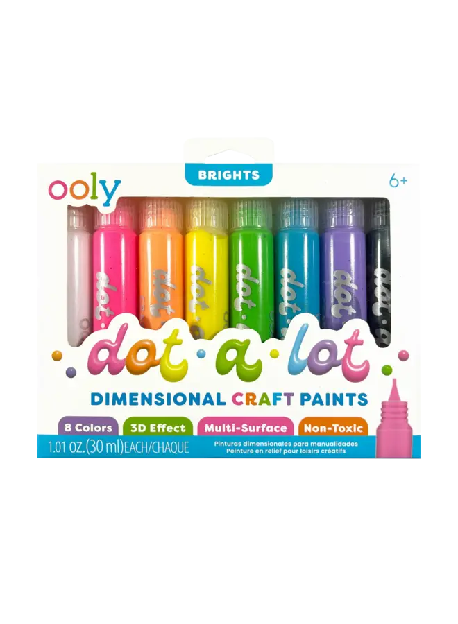 Ooly - Dot-a-lot - Dimensional craft paints - Brights