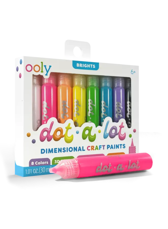 Ooly - Dot-a-lot - Dimensional craft paints - Brights
