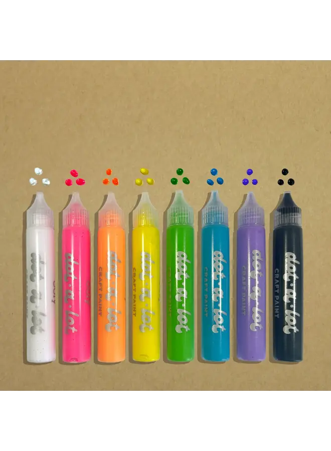 Ooly - Dot-a-lot - Dimensional craft paints - Brights