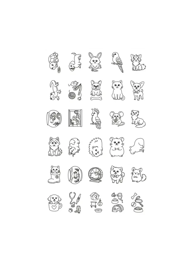 Kidywolf - Kidydraw-Mini Tekentablet - Pets