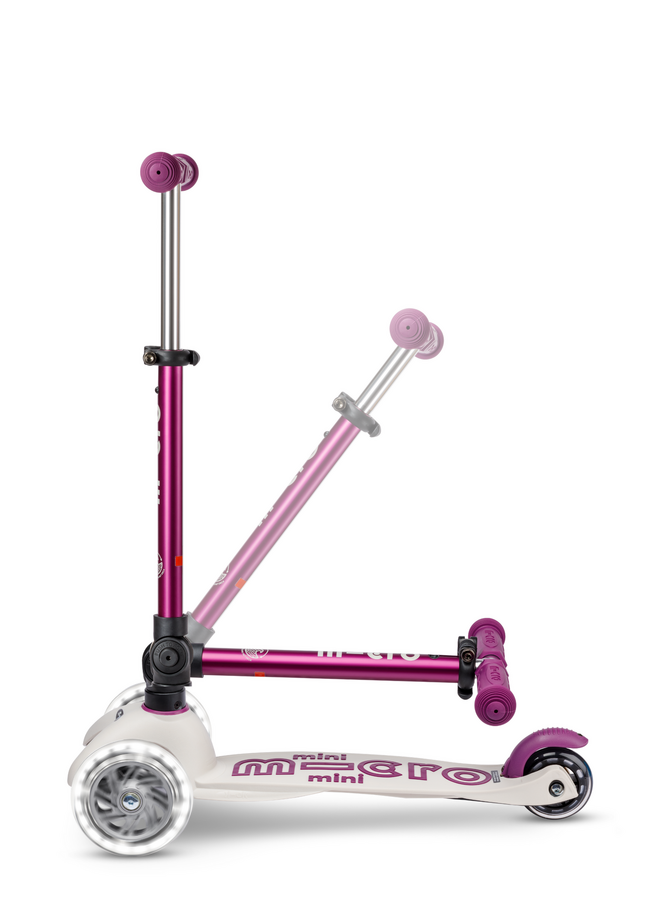 Micro step - Mini Micro step Deluxe inklapbaar ECO LED - Paars