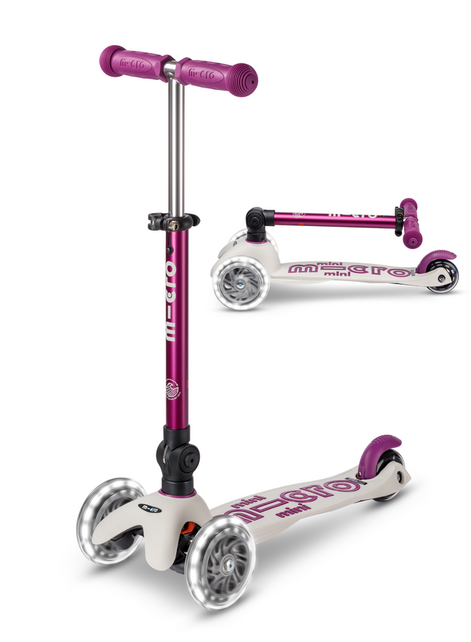 Micro step - Mini Micro step Deluxe inklapbaar ECO LED - Paars