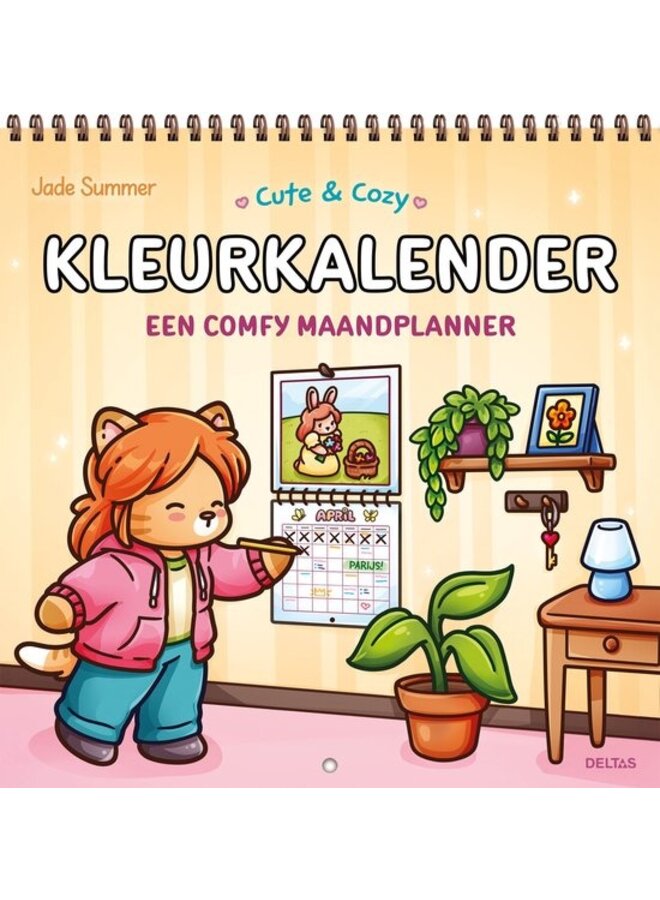 Cute & cozy kleurkalender - Een comfy maandplanner