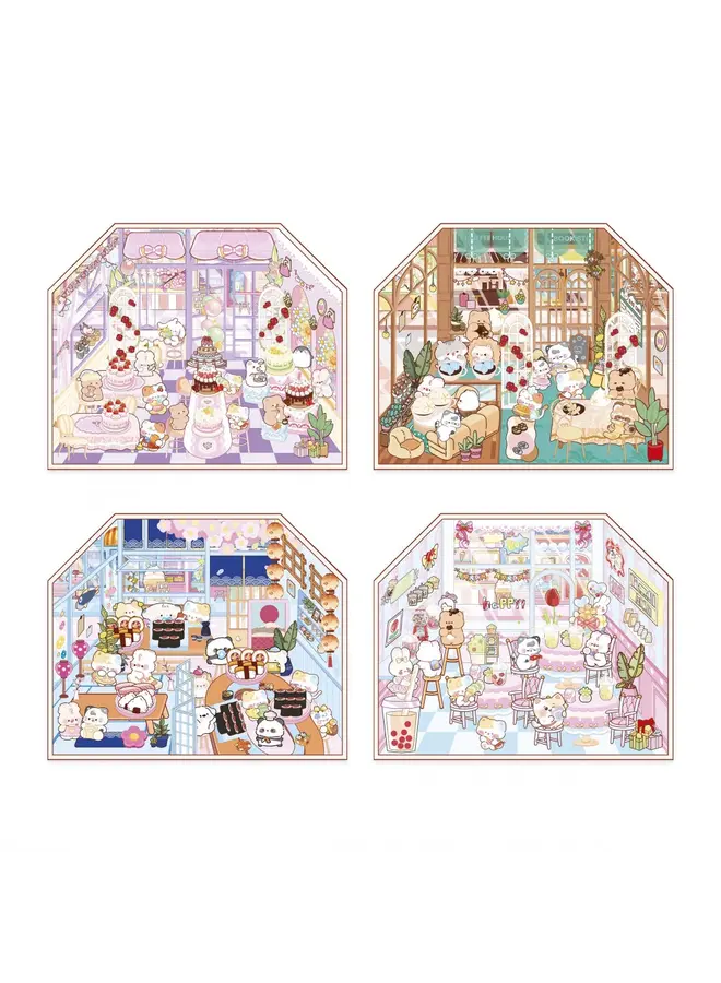 Janod - Cosy stickers - Food lovers