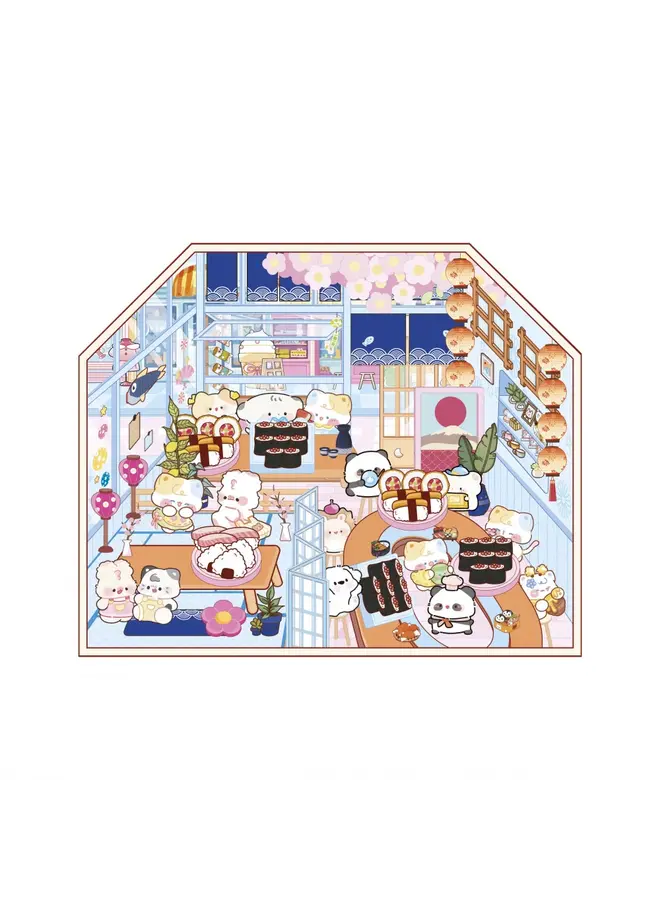 Janod - Cosy stickers - Food lovers