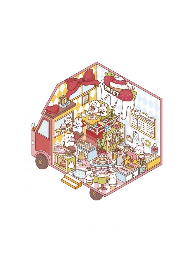 Janod - Cosy stickers - Tiny trucks