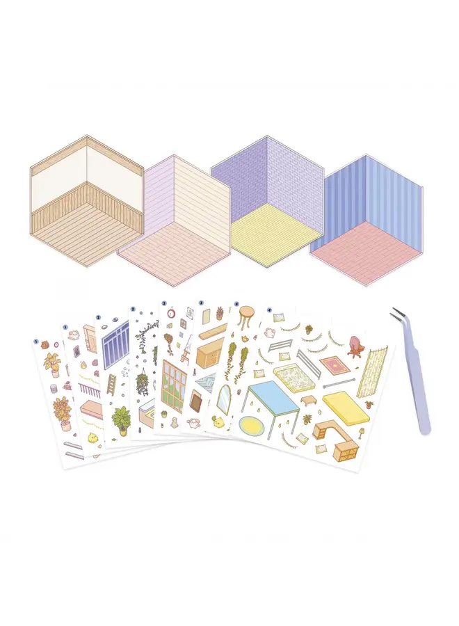 Janod - Cosy stickers - Lovely home