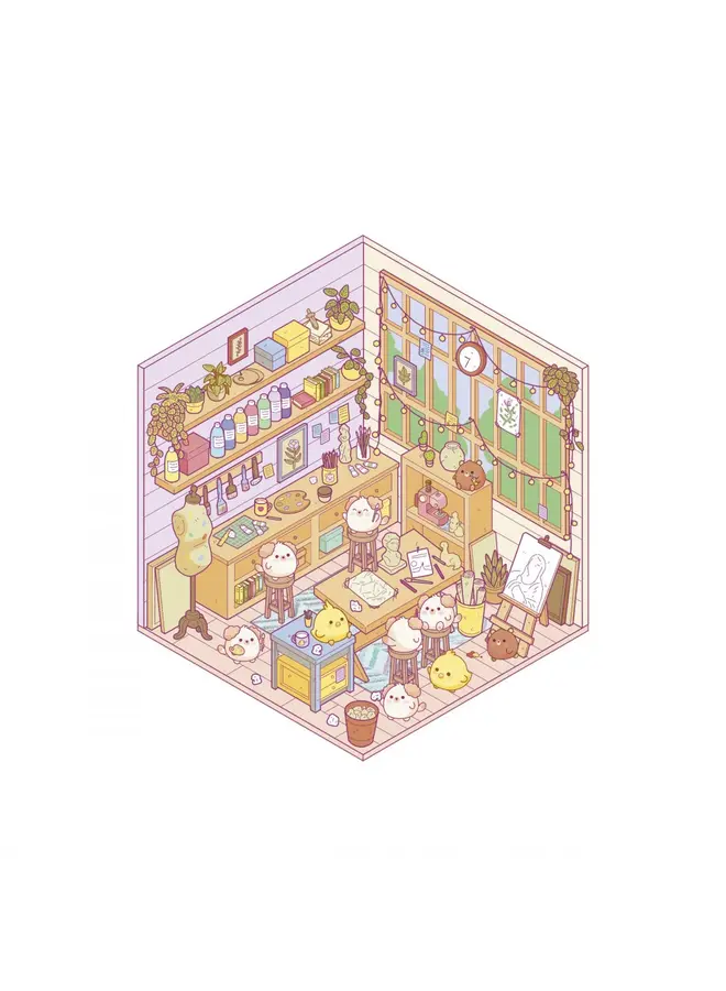Janod - Cosy stickers - Lovely home