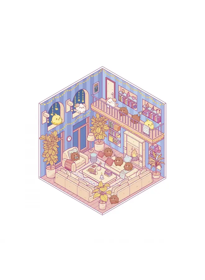 Janod - Cosy stickers - Lovely home