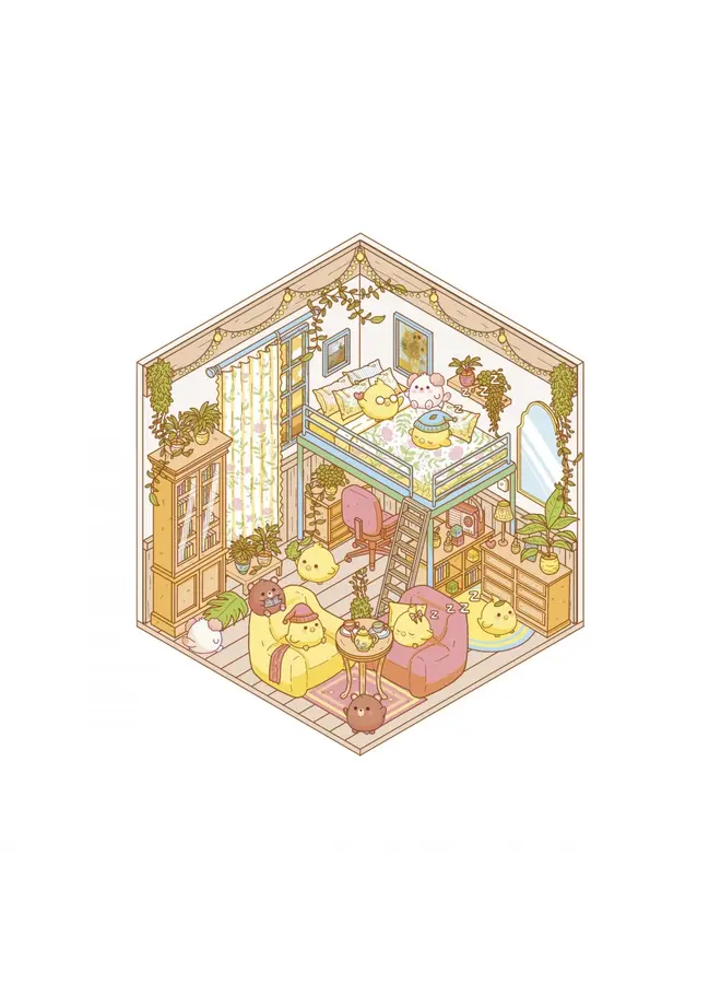 Janod - Cosy stickers - Lovely home