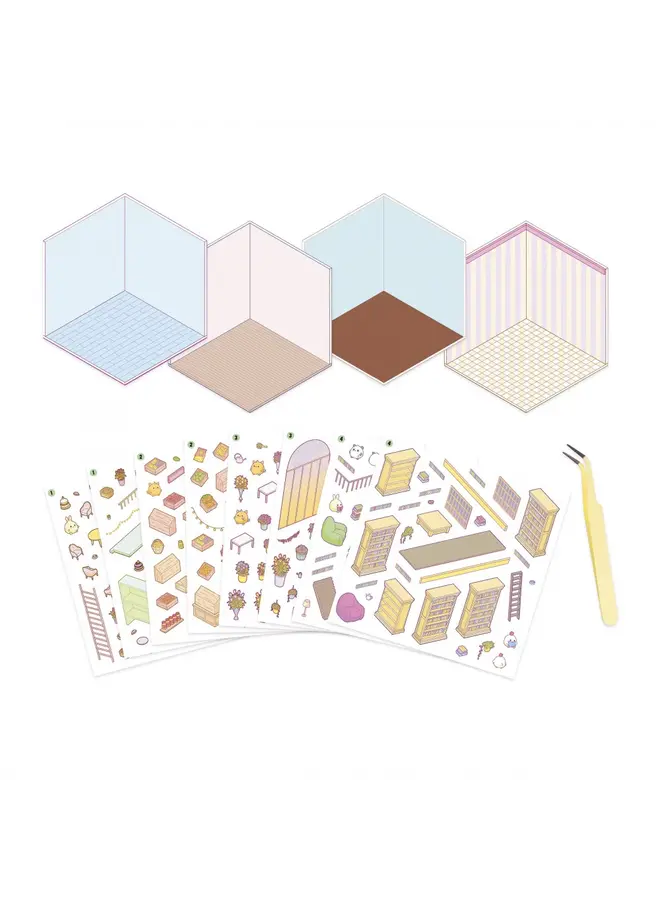 Janod - Cosy stickers - Little shops