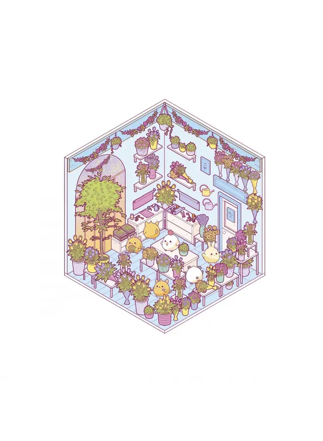 Janod - Cosy stickers - Little shops
