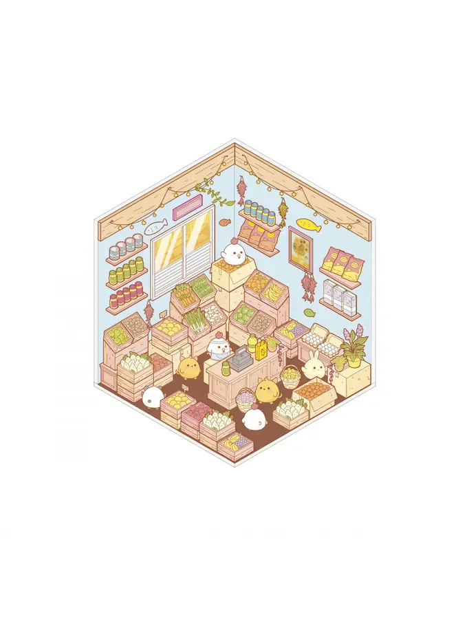Janod - Cosy stickers - Little shops