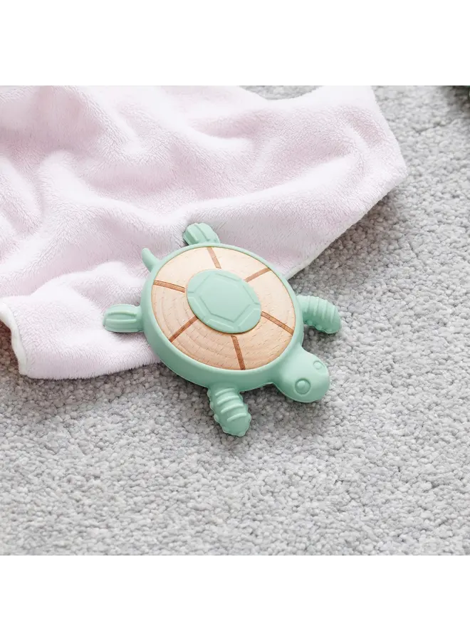 Tickit - SiliSoft schildpad bijtspeelgoed - Neutrale kleuren