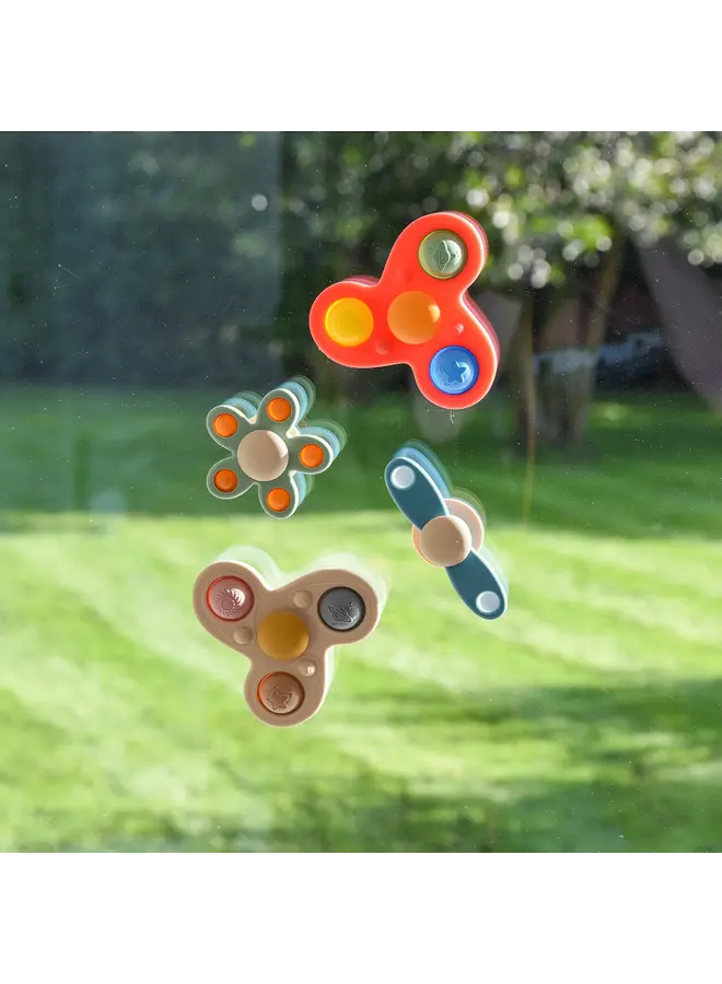 Tickit - SiliSoft jumbo spinner - Regenboog