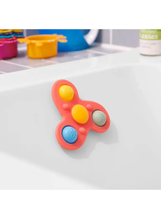 Tickit - SiliSoft jumbo spinner - Regenboog