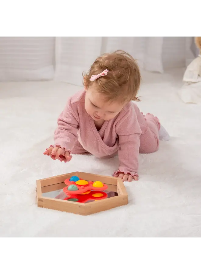 Tickit - SiliSoft jumbo spinner - Regenboog