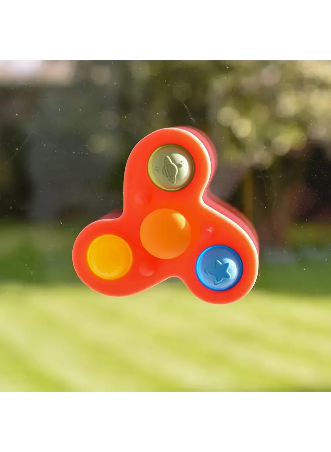 SiliSoft jumbo spinner - Regenboog