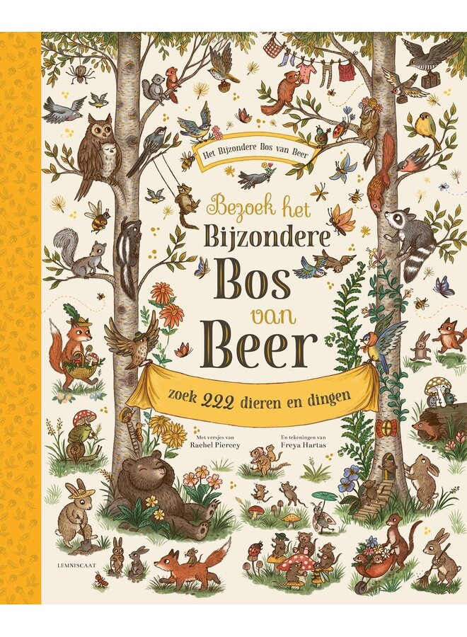 Uitgeverij Lemniscaat - Rachel Piercey - Bezoek het Bijzondere Bos van Beer (zoekboek)