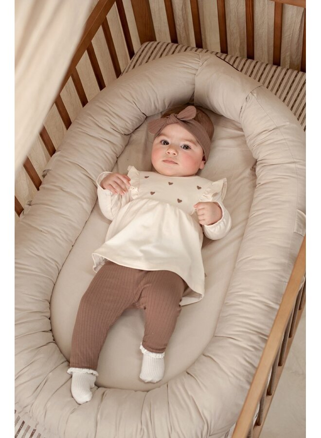 Feetje - Legging rib - My little love - Taupe