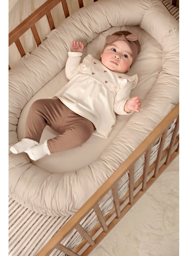 Feetje - Legging rib - My little love - Taupe
