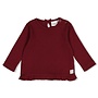Feetje - Longsleeve pointelle rib - My little love - Bordeaux