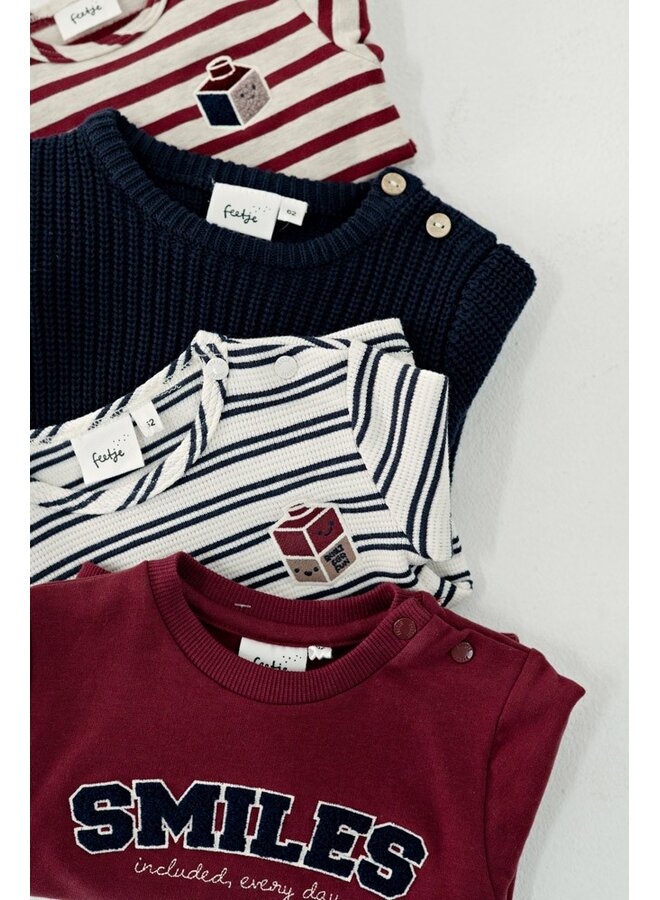 Feetje - Sweater gebreid - Built for fun - Marine