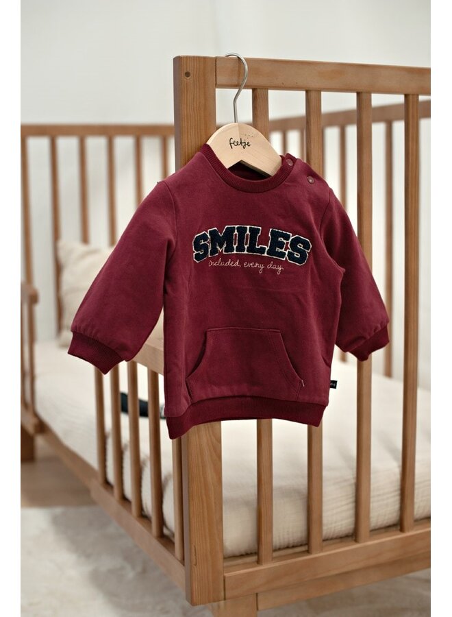 Feetje - Sweater - Built for fun - Bordeaux