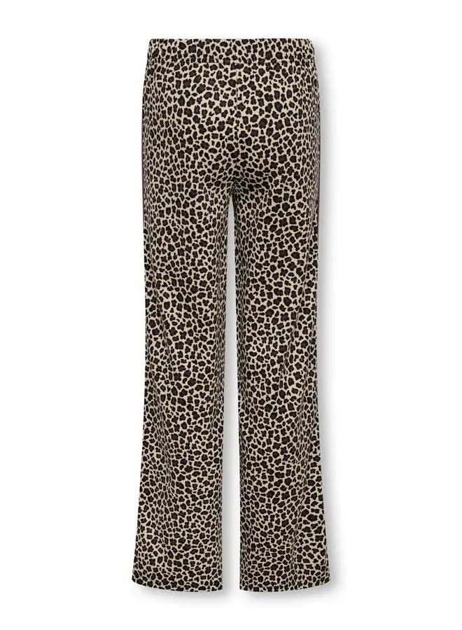 Kids Only - Vida pop wide pant - Black leo/Brack en panel