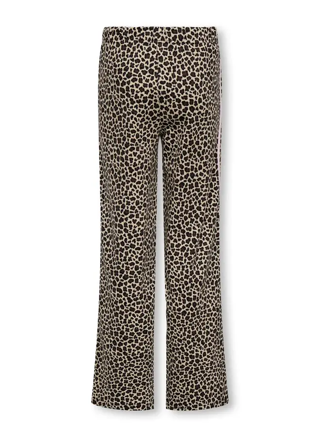 Kids Only - Vida pop wide pants - Black leo/Pink lady panel