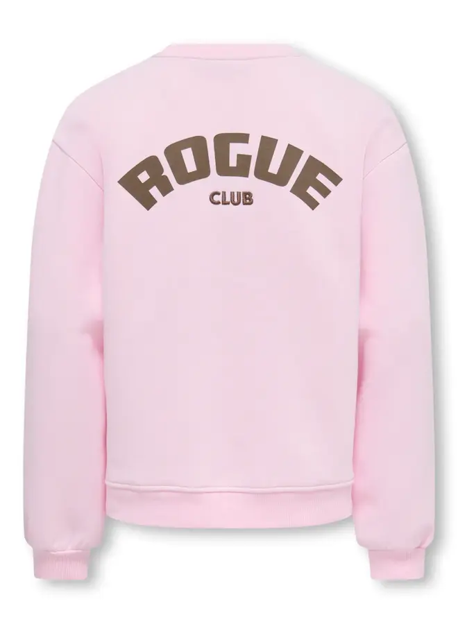 Kids Only - Vicky o-neck sweat - Pink lady rogue club/Bracken
