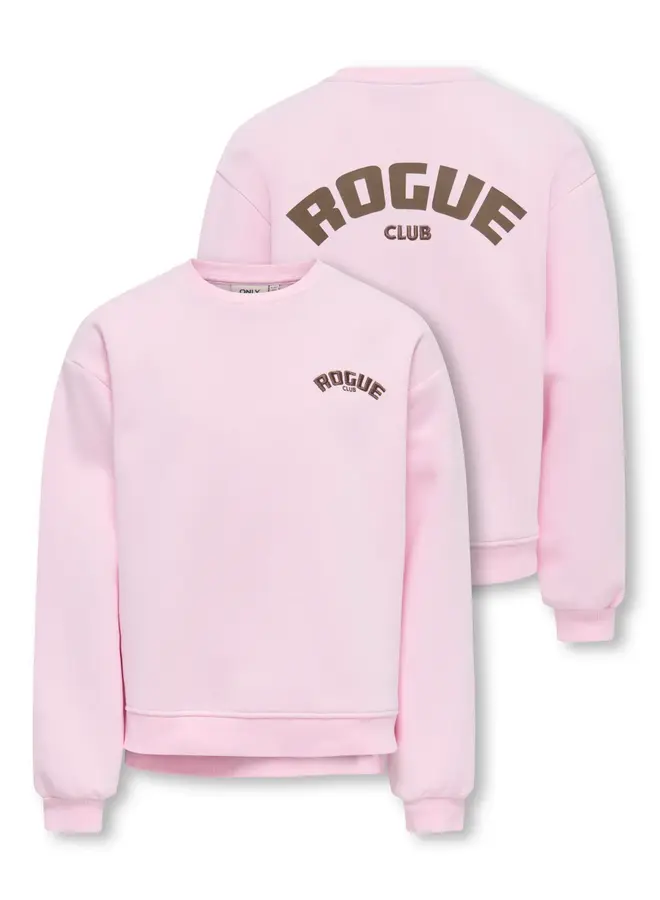 Vicky o-neck sweat - Pink lady rogue club/Bracken