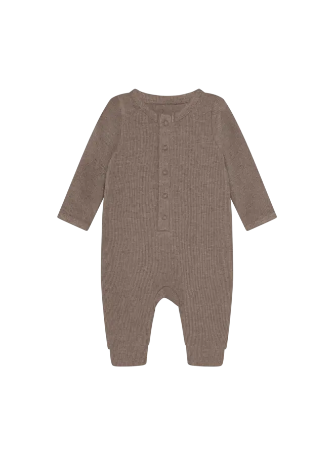 Fixoni - Romper ls melange rib - Mountain trial melange