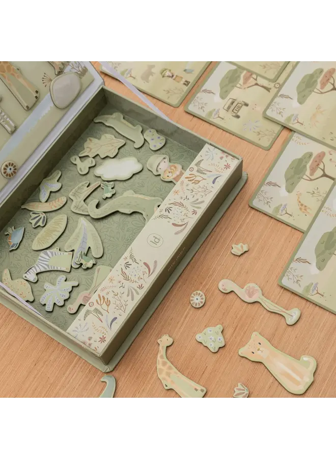 Little Dutch - Magnetisch speelbord - Safari friends