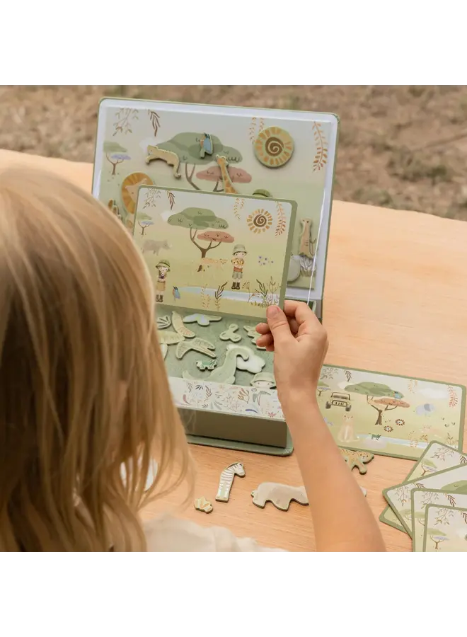 Little Dutch - Magnetisch speelbord - Safari friends