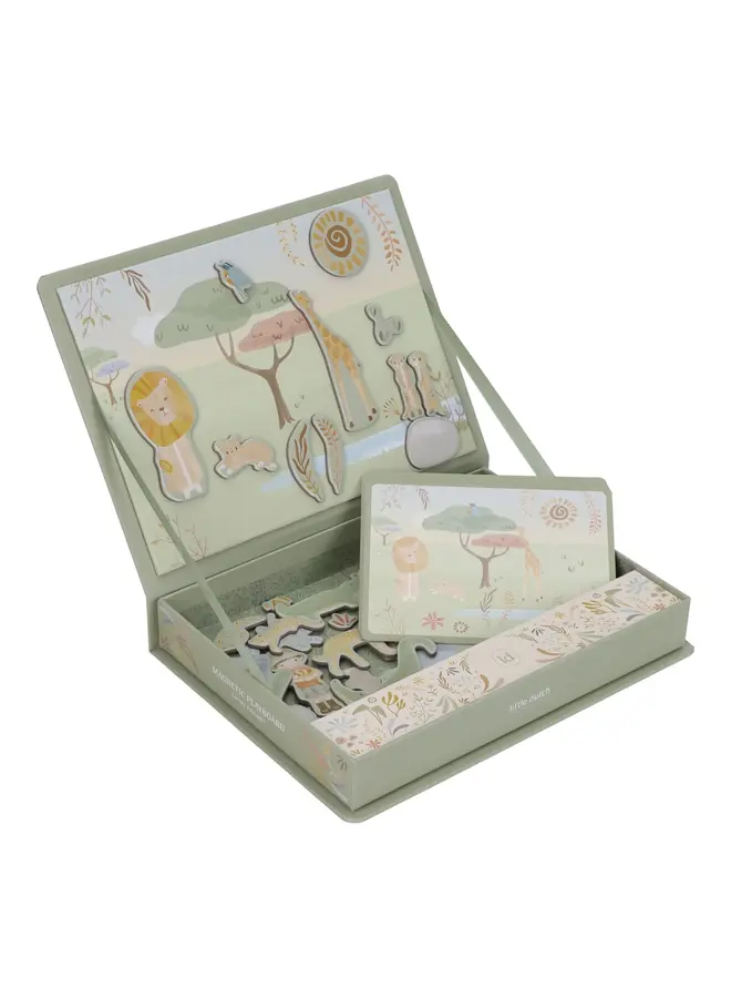 Little Dutch - Magnetisch speelbord - Safari friends
