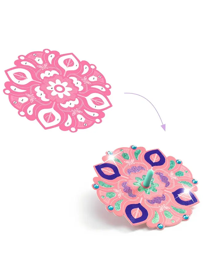 Djeco - Spinning tops - Flower power - DJ07986