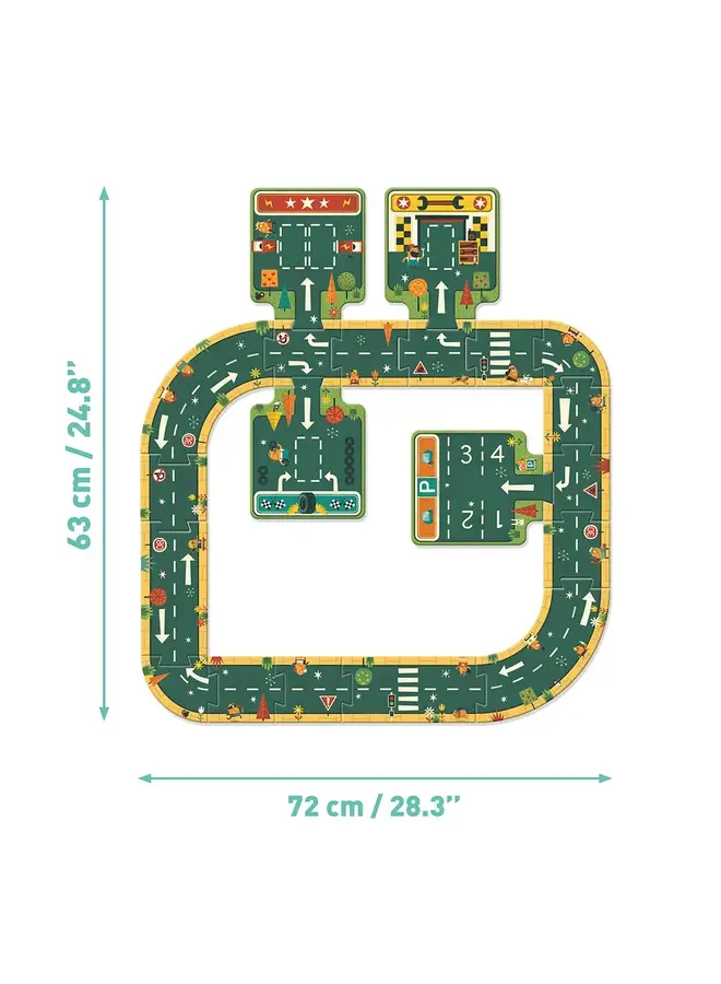 Djeco - Pop to play puzzle - Routes - DJ07162