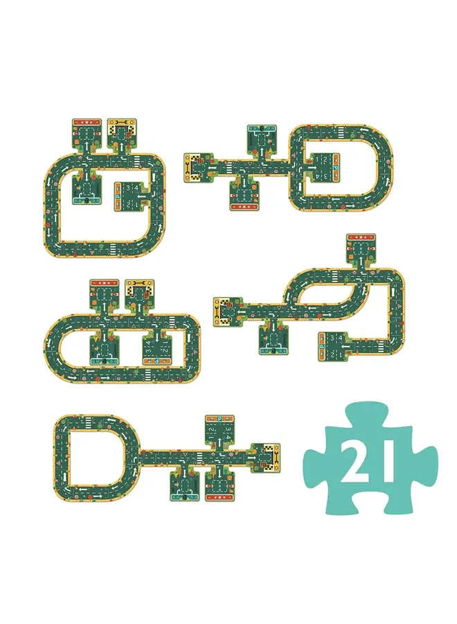 Djeco - Pop to play puzzle - Routes - DJ07162