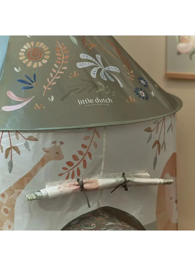 Little Dutch - Tent met kruiptunnel - Safari friends