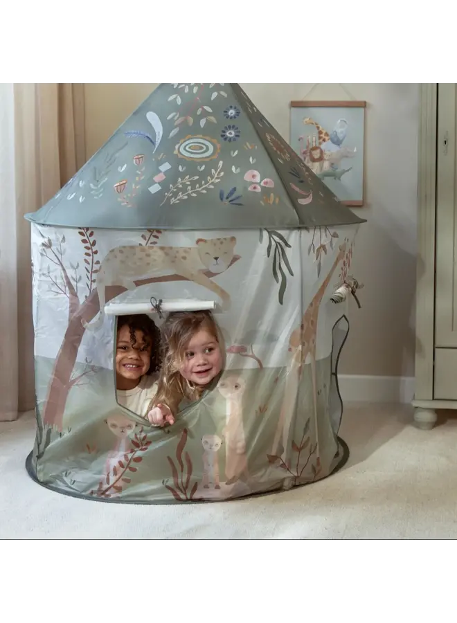 Little Dutch - Tent met kruiptunnel - Safari friends