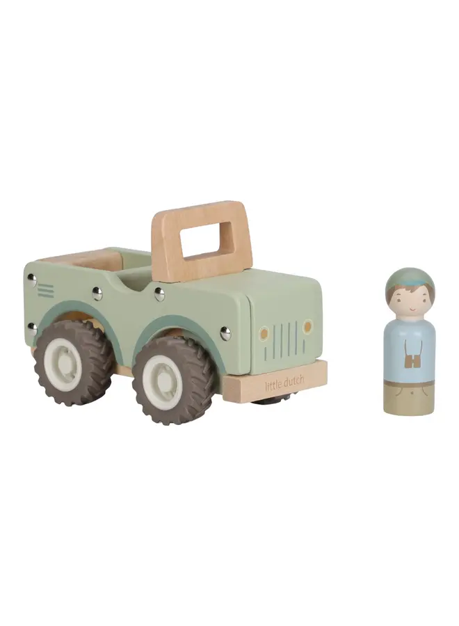 Little Dutch - Houten safari auto - Safari friends