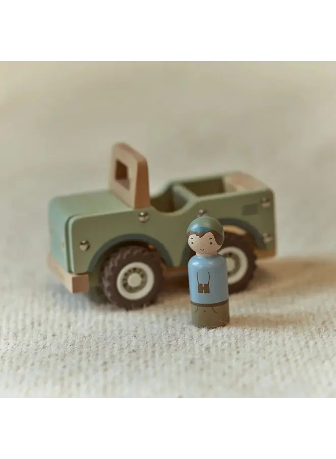 Little Dutch - Houten safari auto - Safari friends