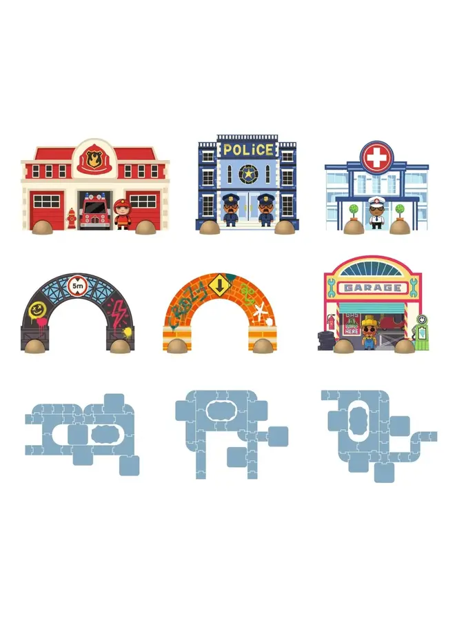 Djeco - Puzzl'up city giant - DJ05499